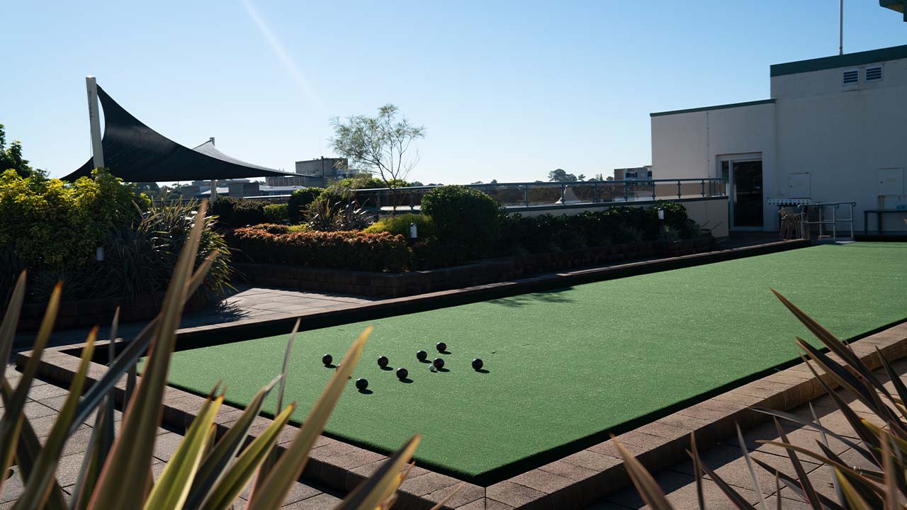 Rooftop bowling green image