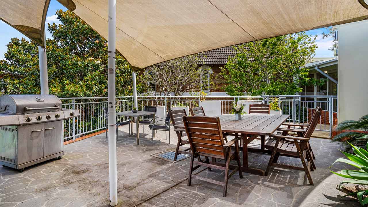 Terrace with outdoor seating and BBQ