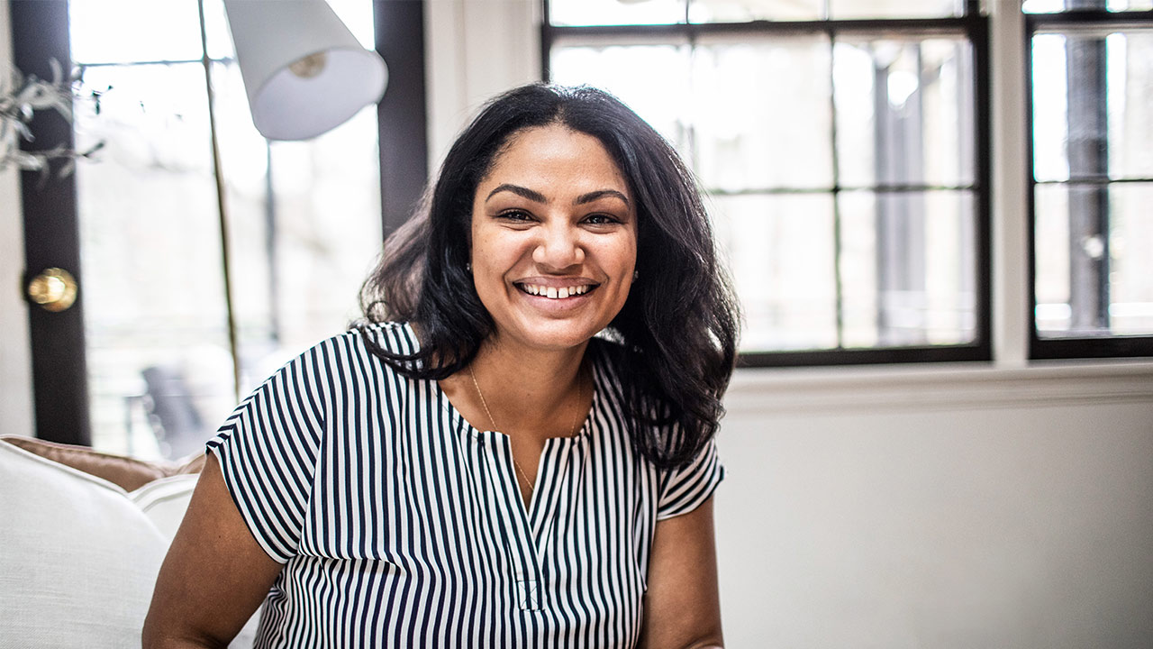 Woman smiling Woman smiling