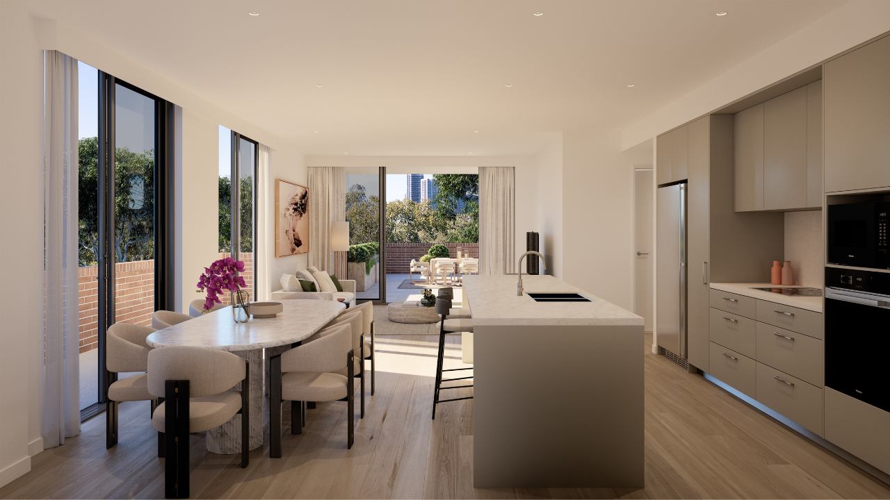 Kitchen and dining area